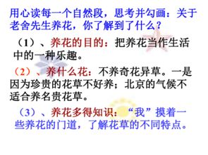 養(yǎng)花老舍課前導(dǎo)入