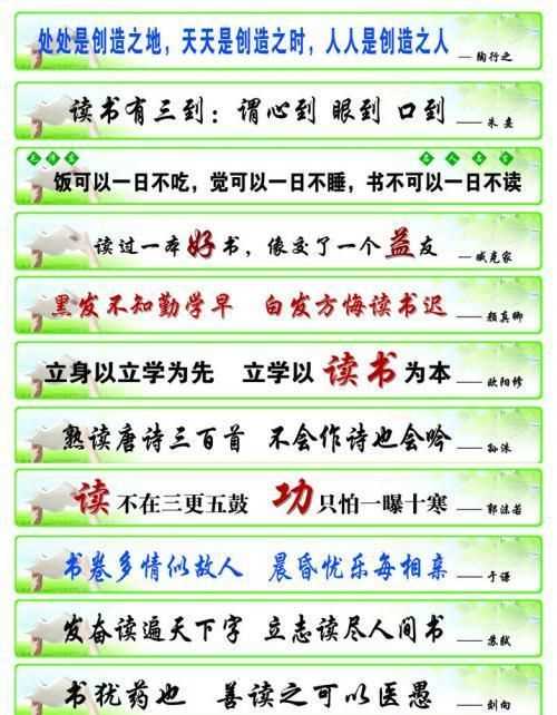 關于讀書的名言警句