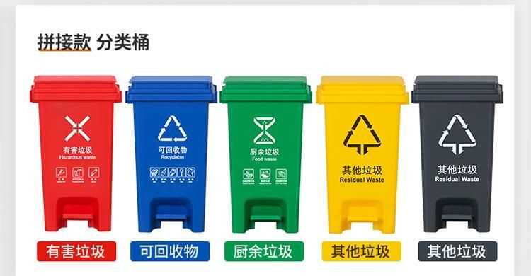 垃圾分類垃圾桶顏色