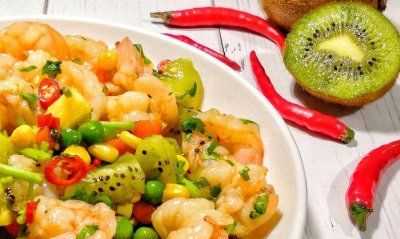 大蝦能和獼猴桃一起吃嗎