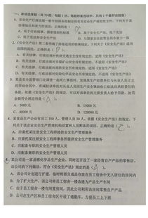 安全生產(chǎn)法律知識(shí)培訓(xùn)考試試題