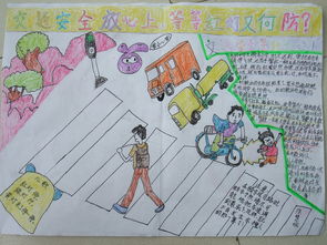 冬季交通安全宣傳知識手抄報