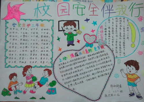 校園安全知識(shí)伴我行手抄報(bào)
