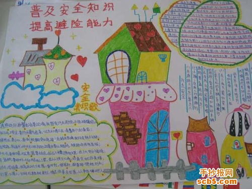 普及安全知識(shí)_提高避險(xiǎn)能力手抄報(bào)