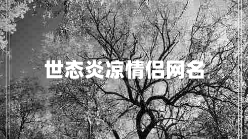 世態(tài)炎涼情侶網(wǎng)名