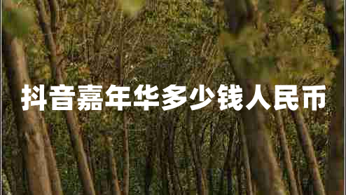 抖音嘉年華多少錢(qián)人民幣 抖音嘉年華多少錢(qián)人民幣