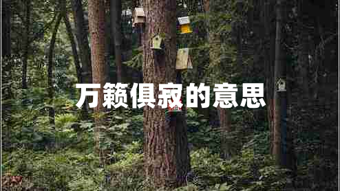 萬籟俱寂的意思