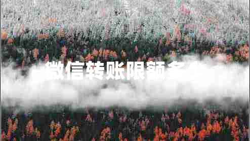 微信轉(zhuǎn)賬限額多少 微信轉(zhuǎn)賬限額多少