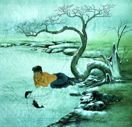 典故臥冰求鯉是哪位歷史人物的故事,臥冰求鯉的典故是什么,王祥求鯉的典故