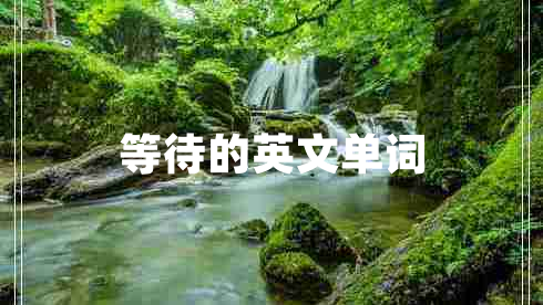 等待的英文單詞