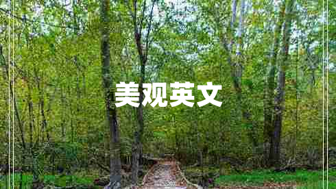 美觀英文