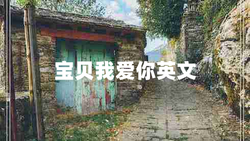 寶貝我愛你英文