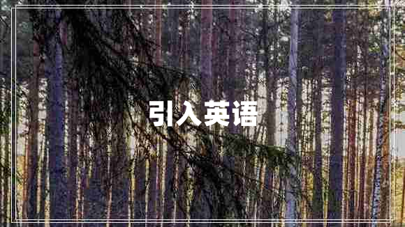 引入英語