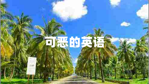 可惡的英語 可惡的英語