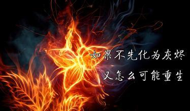 關(guān)于火焰正能量的句子