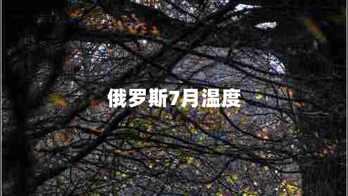 俄羅斯7月溫度 俄羅斯7月溫度