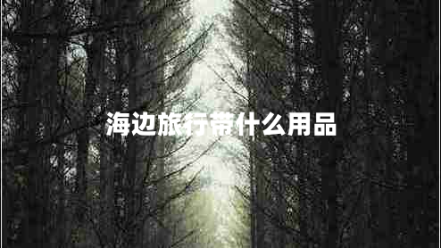 海邊旅行帶什么用品