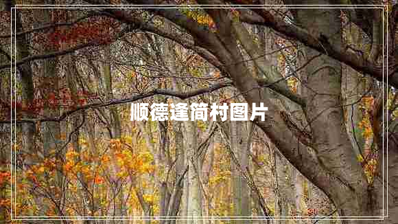 順德逢簡村圖片 順德逢簡村圖片