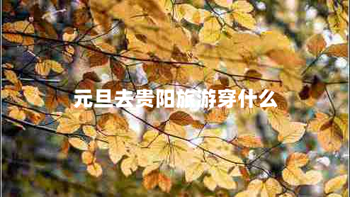 元旦去貴陽(yáng)旅游穿什么