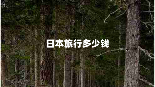 日本旅行多少錢