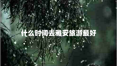 什么時間去雅安旅游最好 什么時間去雅安旅游最好