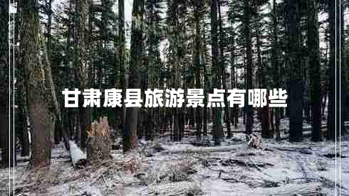 甘肅康縣旅游景點(diǎn)有哪些 甘肅康縣旅游景點(diǎn)有哪些