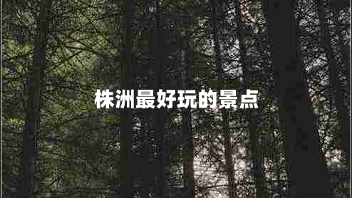 株洲最好玩的景點 株洲最好玩的景點