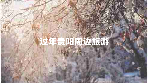 過(guò)年貴陽(yáng)周邊旅游