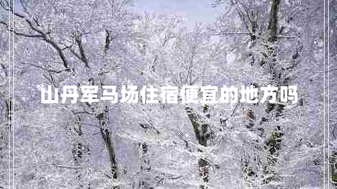 山丹軍馬場住宿便宜的地方嗎 山丹軍馬場住宿便宜的地方嗎