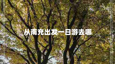 從南充出發(fā)一日游去哪