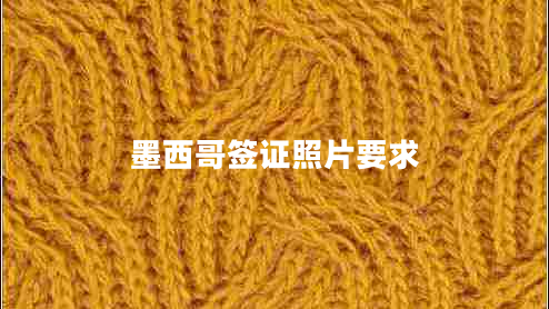 墨西哥簽證照片要求 墨西哥簽證照片要求