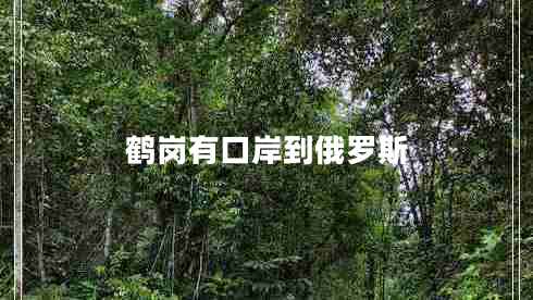 鶴崗有口岸到俄羅斯 鶴崗有口岸到俄羅斯