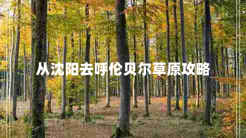 從沈陽(yáng)去呼倫貝爾草原攻略