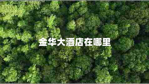 金華大酒店在哪里 金華大酒店在哪里