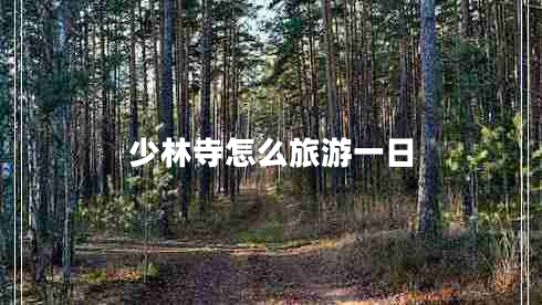 少林寺怎么旅游一日 少林寺怎么旅游一日