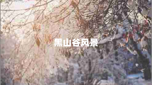 黑山谷風(fēng)景 黑山谷風(fēng)景