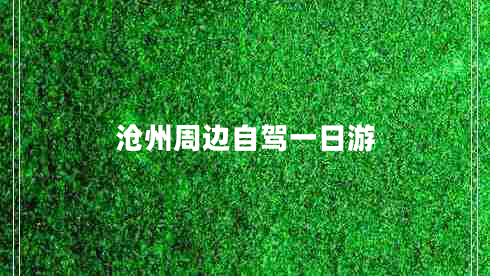 滄州周邊自駕一日游 滄州周邊自駕一日游