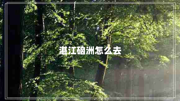 湛江硇洲怎么去 湛江硇洲怎么去