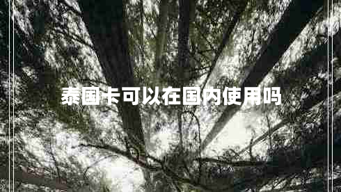 泰國卡可以在國內(nèi)使用嗎