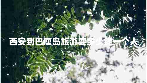 西安到巴厘島旅游要多少錢一個人 西安到巴厘島旅游要多少錢一個人