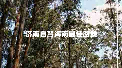 濟南自駕海南最佳路線 濟南自駕海南最佳路線