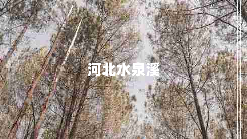 河北水泉溪 河北水泉溪