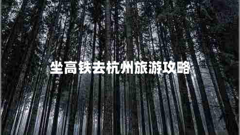 坐高鐵去杭州旅游攻略 坐高鐵去杭州旅游攻略