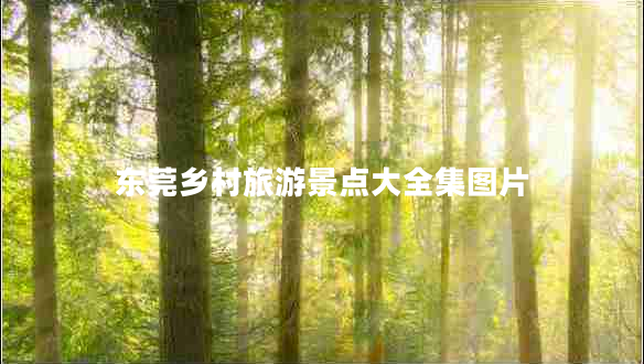 東莞鄉(xiāng)村旅游景點大全集圖片