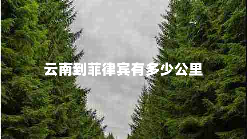 云南到菲律賓有多少公里 云南到菲律賓有多少公里