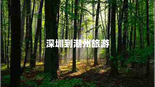 深圳到潮州旅游 深圳到潮州旅游