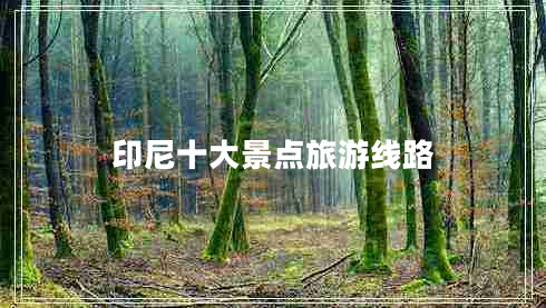 印尼十大景點旅游線路 印尼十大景點旅游線路