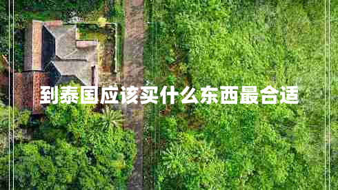 到泰國應該買什么東西最合適