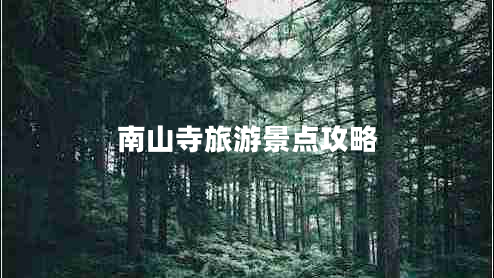 南山寺旅游景點(diǎn)攻略