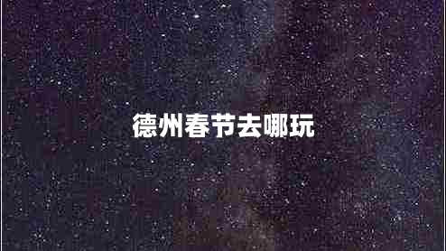 德州春節(jié)去哪玩